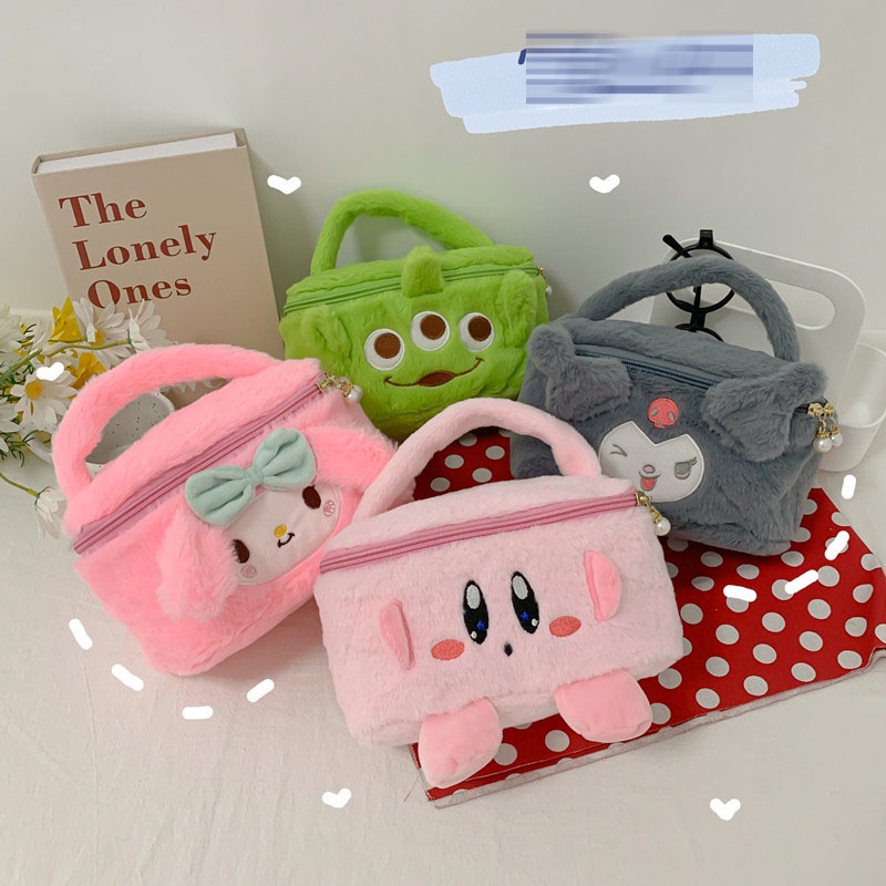 (COD) tas Kosmetik Tas Tangan Fashion Motif Kartun Karakter Hewan Anak &amp; Dewasa
