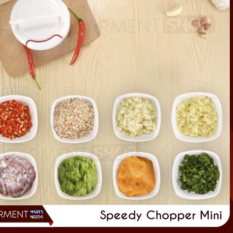 ☐ Gilingan Daging Manual Blender Bumbu Bawang Tangan Speedy Chopper Mini ゕ
