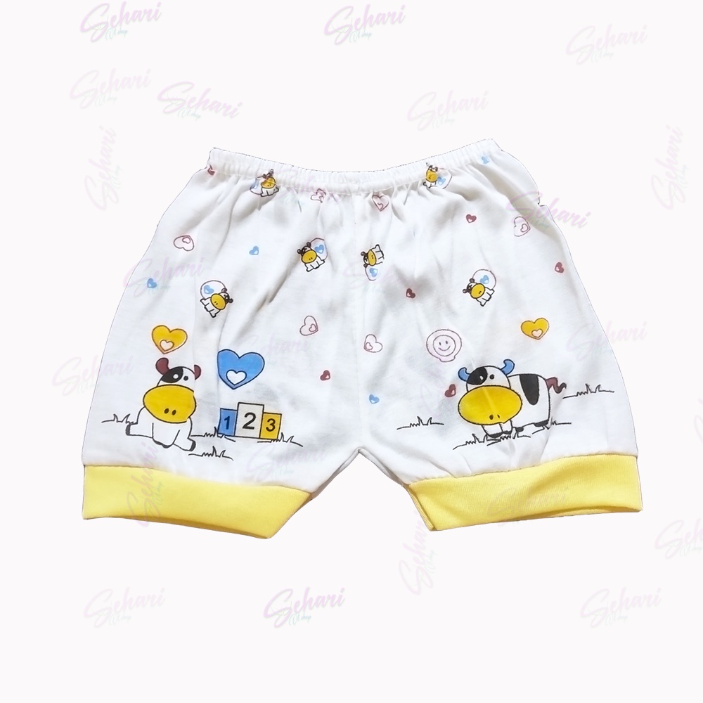 6 pcs  &amp; 3 PCS CELANA PENDEK 3-6 BULAN BAYI / CELANA SEGI 4 BAYI