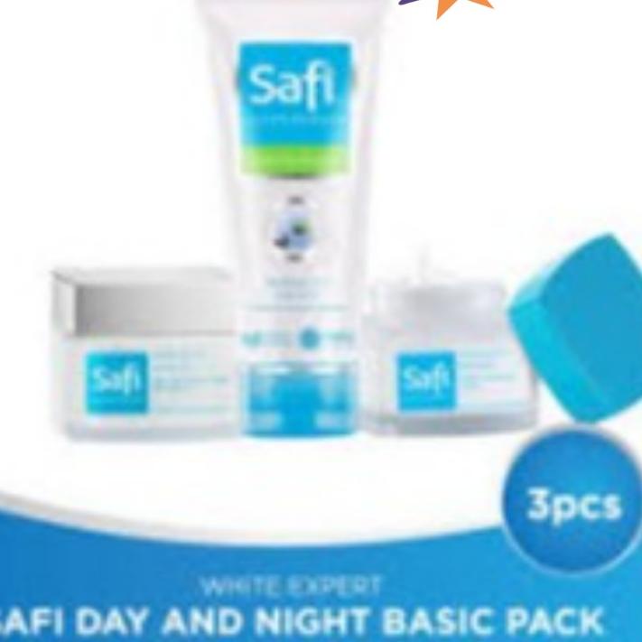 ✨STAR✨ Safi Paket Hemat White Expert(Day 25GR,Night25GR,Clnser50) / Krim Pagi / Krim Malam / Sabun W