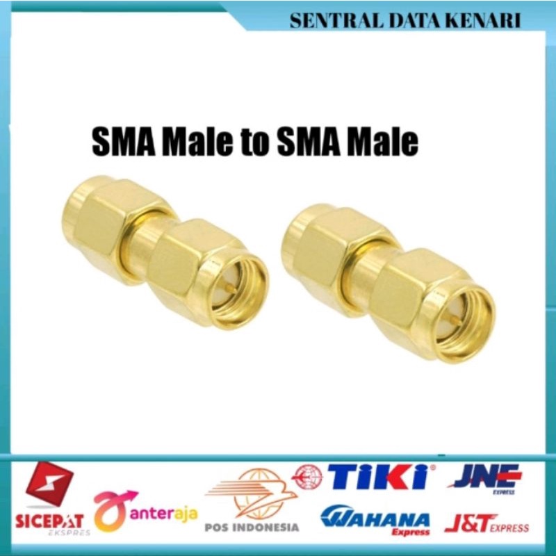 Konektor Adapter SMA male to SMA male Gold