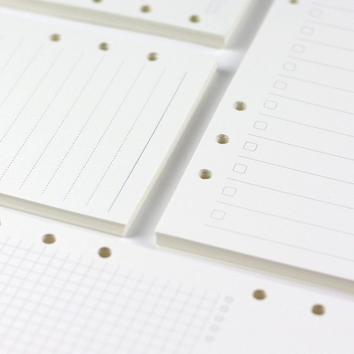 

PANMOMO LOOSE LEAF 6 RING BINDER PAPER / ISI BINDER A7