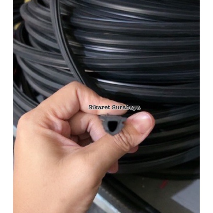 Karet List Frame Luar Kaca Geser Kaca Mati