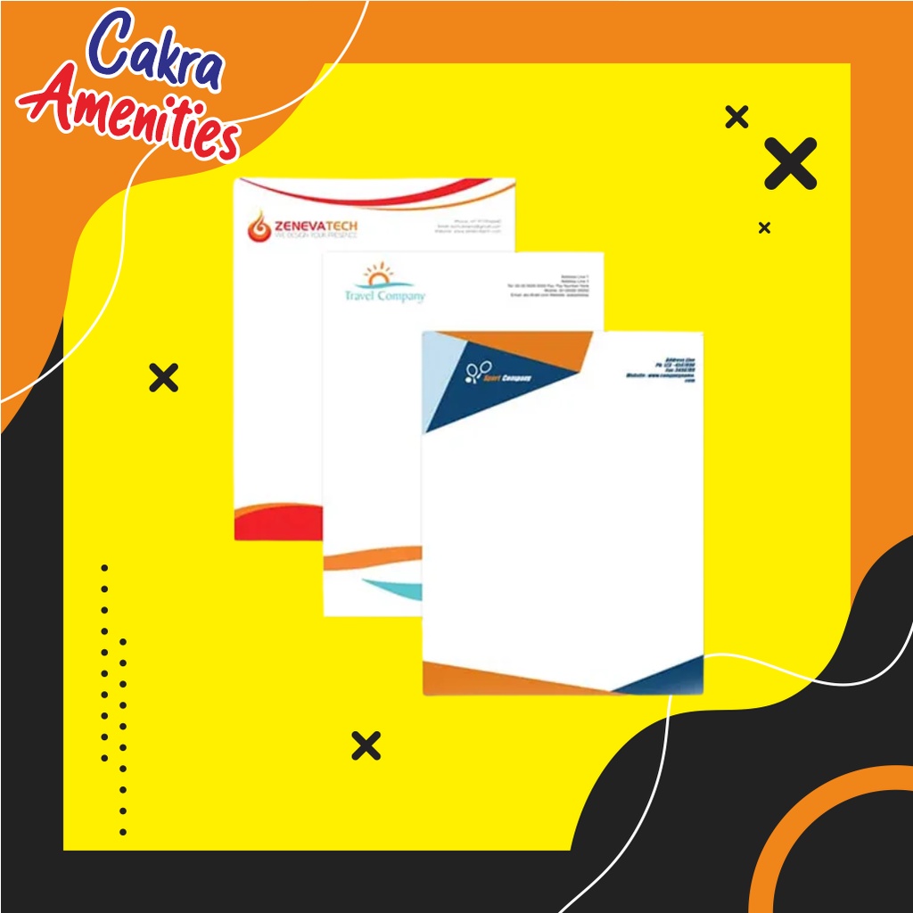 

Kop Surat HVS A4 Custom Design Hotel Amenities Convention Office dan Perkantoran