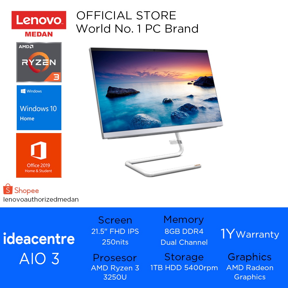LENOVO AIO 3 22ADA05 55ID, 58ID