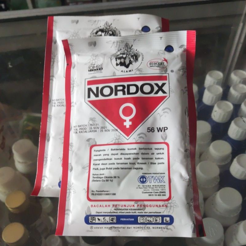 Fungisida NORDOX 56WP 100 gram Bakterisida Pembasmi Keong Emas Nordok