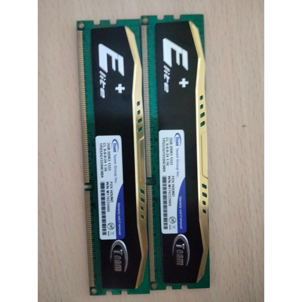 Team Elite Plus DDR3 PC3-10600/10700 (2 X 2GB)