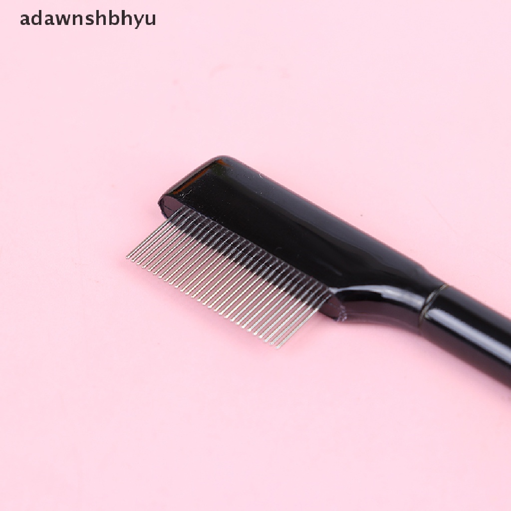 Adawnshbhyu 1 Pcs Baja Alis Sisir Bulu Mata Ekstensi Sikat Sisir Logam Makeup Brushes Alat ID