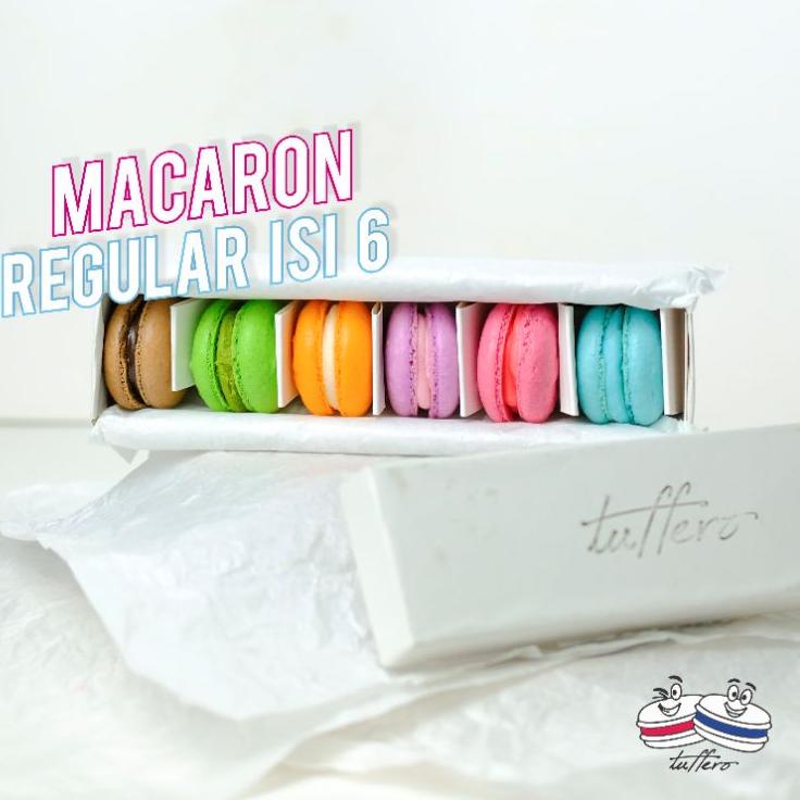 

↲ MACARON BESAR REGULER SPECIAL 1 BOX ISI 6 TEPUNG ALMOND ASLI ㅻ