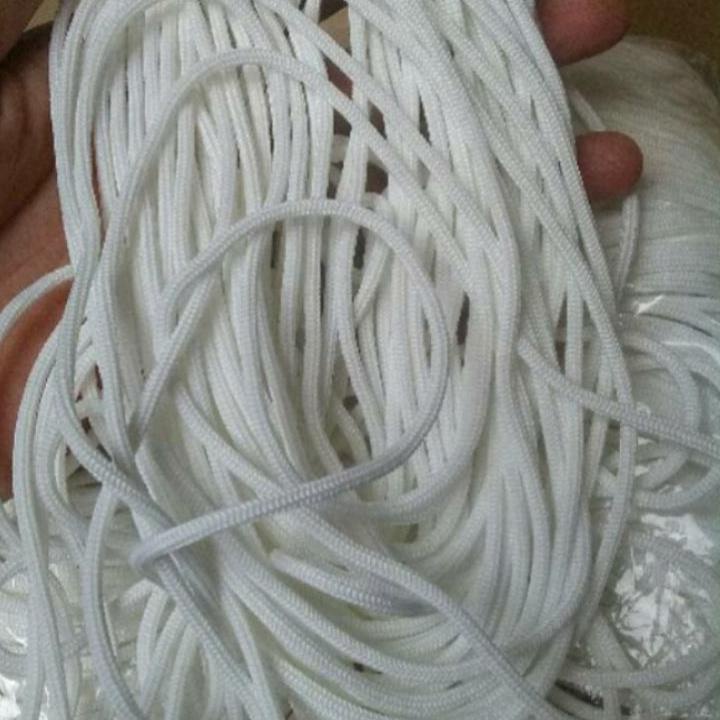 

(O(43♫♪) TALI KUR POY (1kg) 1000 Gram 3mm Putih Ratusan Meter. Rope Cord bisa cod