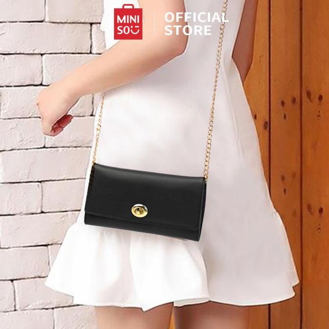 MINISO Tas Wanita Selempang Rantai Crossbody Sling Bag Stylish Fashion