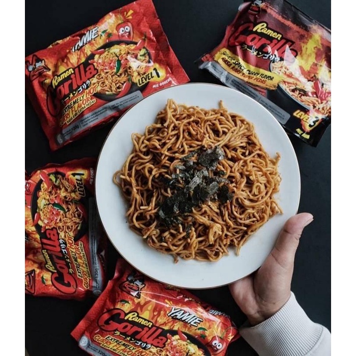 

Ramen Gorilla Yamie Level 1 120 Gr Pedas Level 1