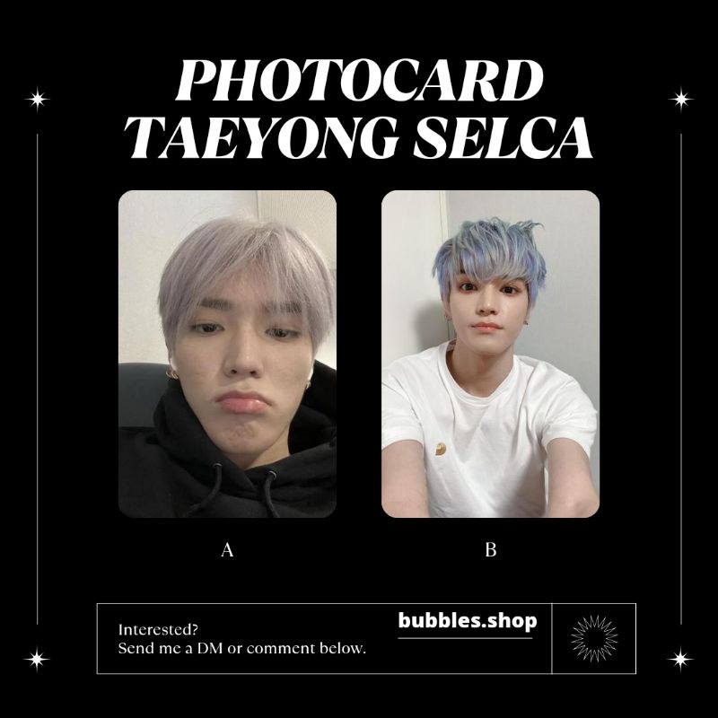 PHOTOCARD UNOFFICIAL TAEYONG NCT SELCA