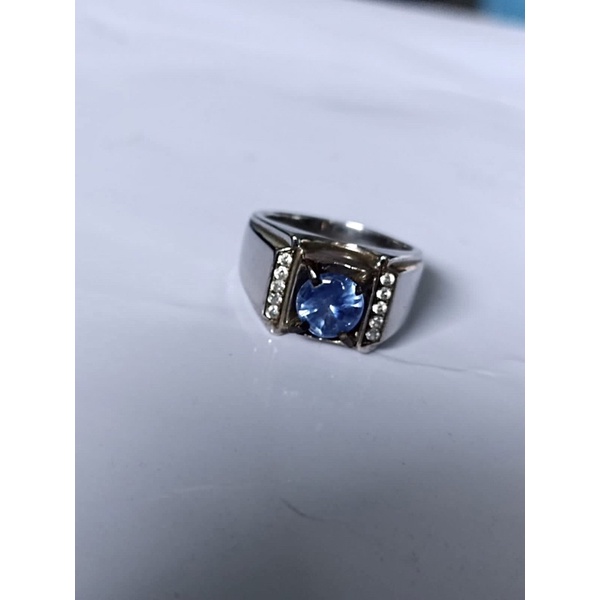 Cincin Batu Permata Natural Blue Sapphire Ori