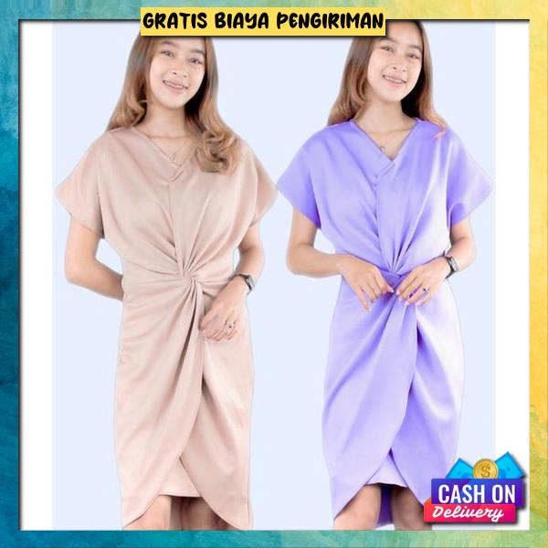 Dress Murah Wanita Dtess Cewek Dewasa Terbaru Drees Korean Style Gaun Malam Santai Dres Driss Pesta 