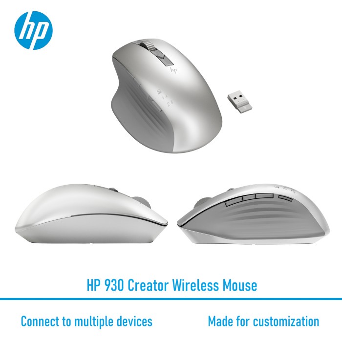 Mouse Wireless HP 930 Creator Bluetooth Multiple Devices