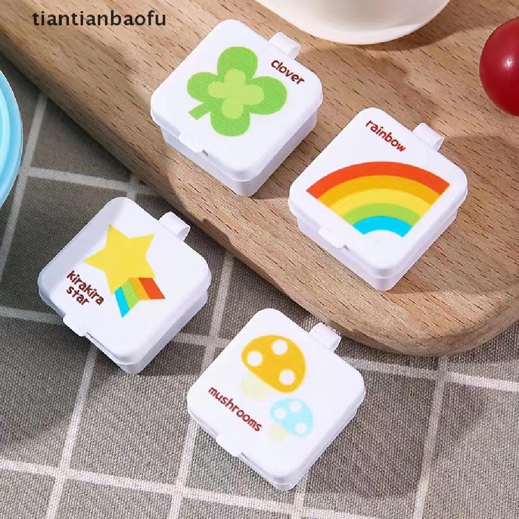 [tiantianbaofu] 4pcs Botol Bumbu Saus Dapur Botol Kecap Mini Portable Pot Kecil Butik