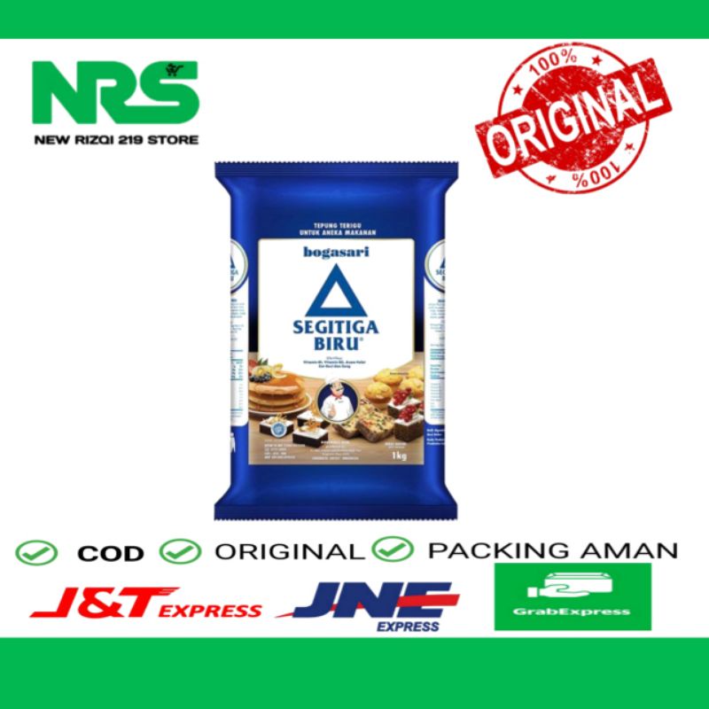 

Bogasari Segitiga Biru Terigu 1Kg / Tepung Terigu