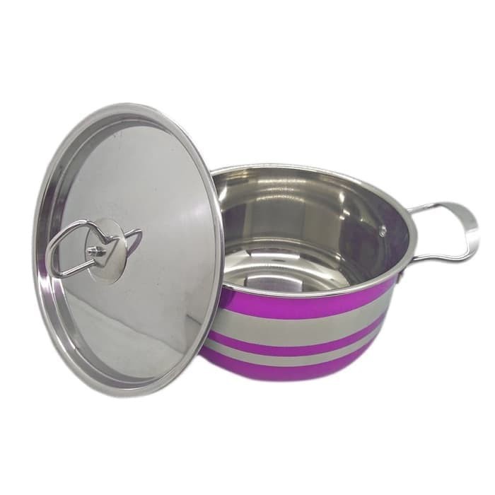 Panci rainbow korea pot stainless warna per pcs free irus