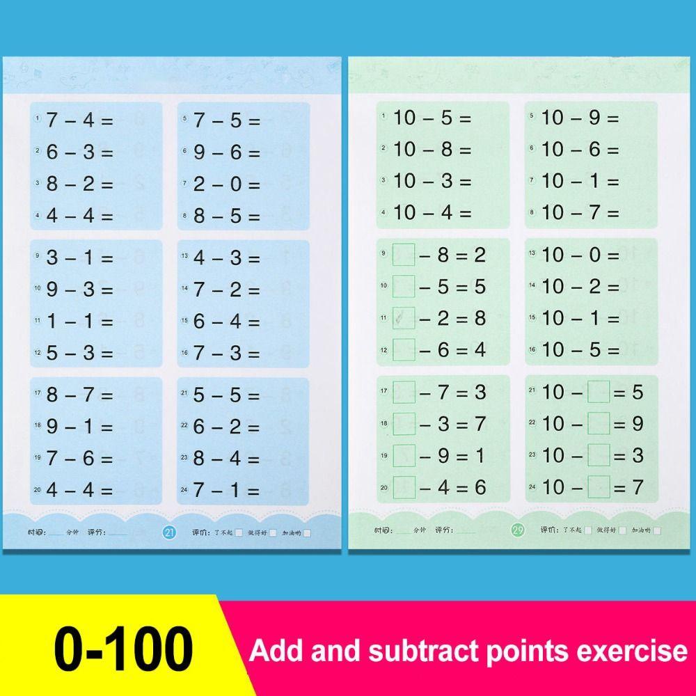 Buku Latihan Aritmatika QUINTON Siswa 80halaman/ Buku Belajar Dalam10 /20 /50 /100 Buku Latihan Matematika Anak Tulis Tangan