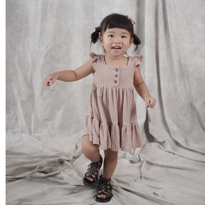 TINYME 1-4thn | DRESS BAYI ANAK BASIC CASUAL PESTA ELEGAN FORMAL PEREMPUAN catalog TMTM ssasa