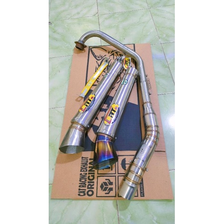 termurah knalpot cat racing semi staindlis untuk vixion old vixion new vixion nvl vixion nva cbr cb1