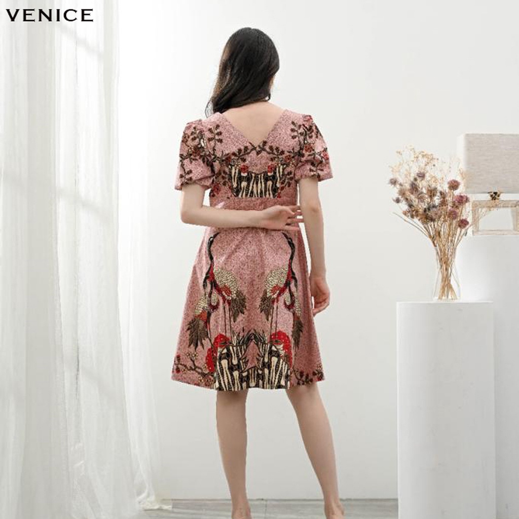 Evercloth Venice Dress Batik Wanita Sabrina VM Dress Wanita Batik