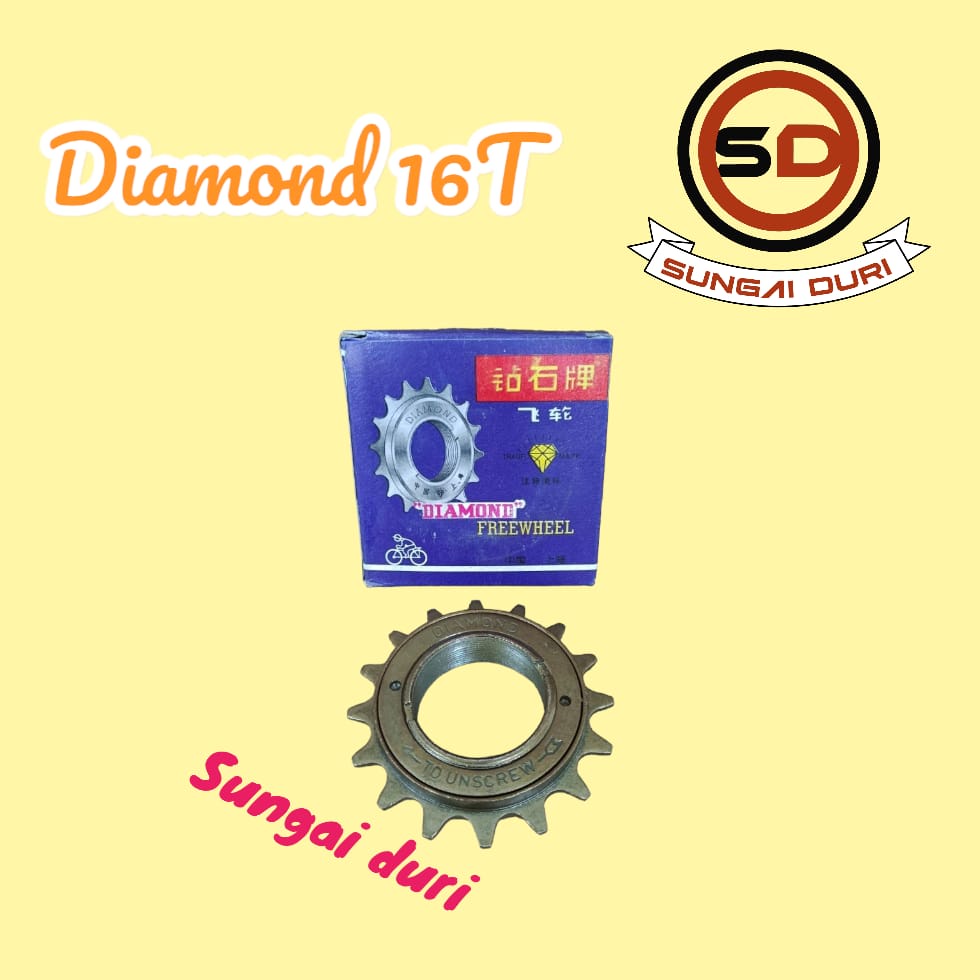 gir belakang sepeda anak 12 16 18 20 24 26 freewheel diamond 16t