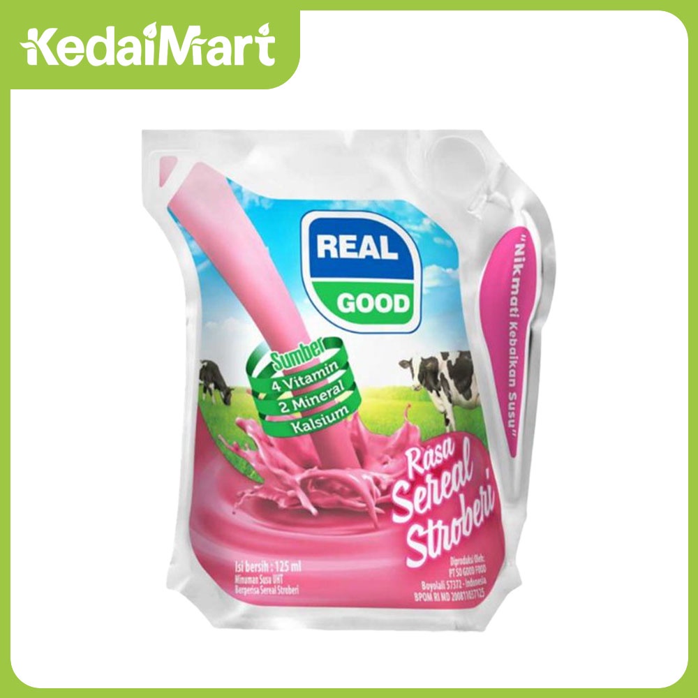 

Real Good UHT Rasa Strawberry 125 ml