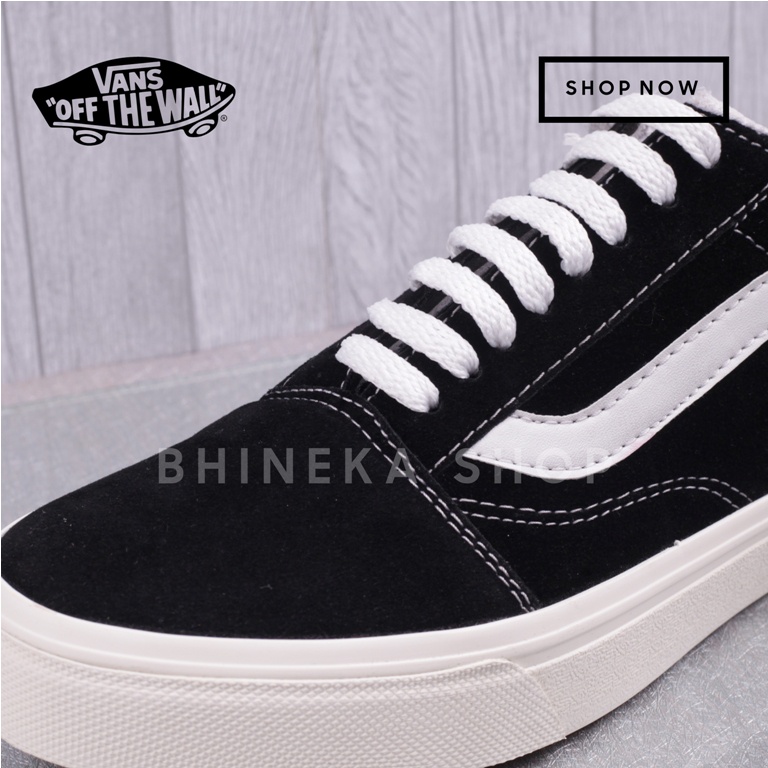 Sepatu Vans Oldskool Premium Hitam Putih Pria Wanita Sneakers Vans Black &amp; White Size 36-43 Premium Quality