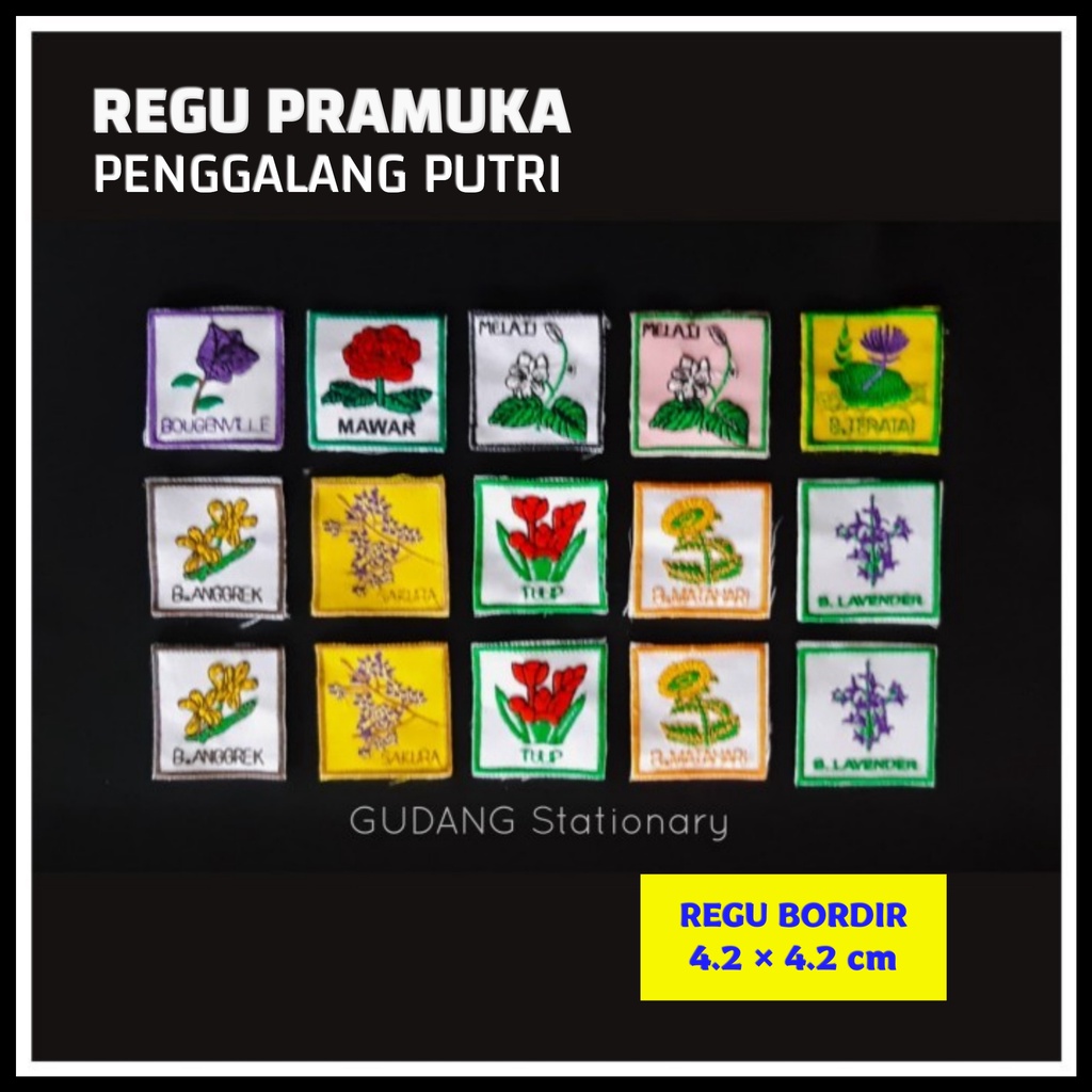 Badge Regu Penggalang Putri [ 1 pcs ]