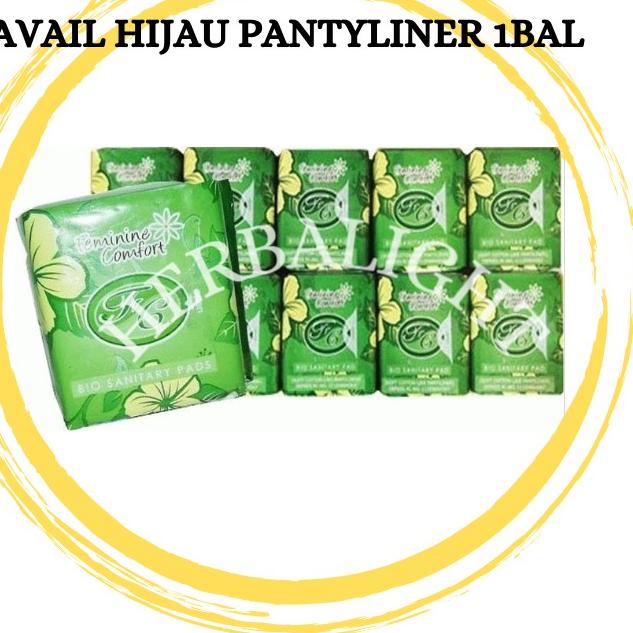 

EXCLUSIVE!Avail Hijau Pantyliner 1 bal isi 10 bungkus Pantyliner Pembalut Herbal|RA9