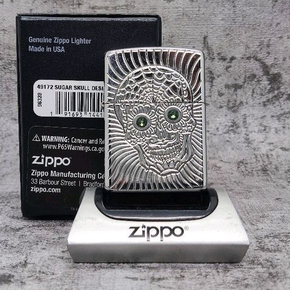Zippo 49172 Armor Sugar Skull Original