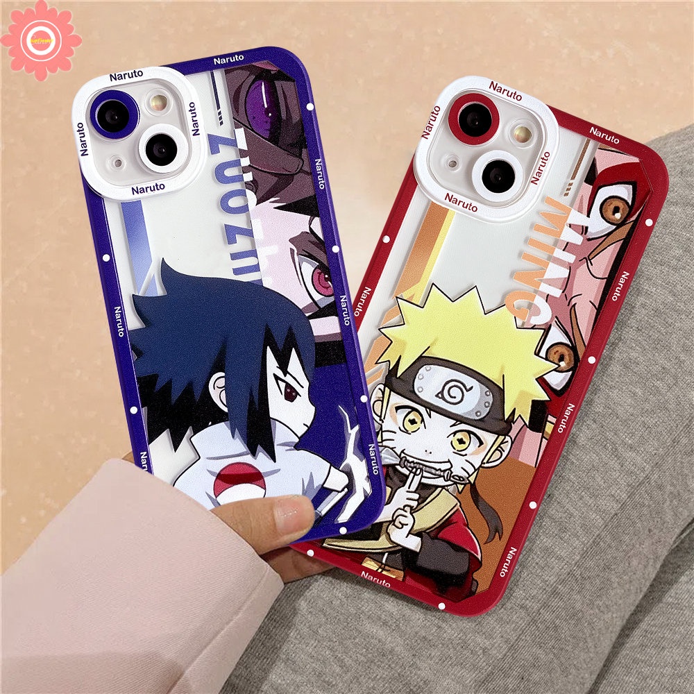 Realme 10 Pro Plus C55 C33 C12 C25s C21Y C25Y C20 C15 C21 C35 C30 C25 8Pro 5i 9 8 6i 8i 5s 9pro Plus 5 9i C31 C3 C11 Trendy Anime Uzumaki Naruto Kartun Uchiha Sasuke Soft Cover