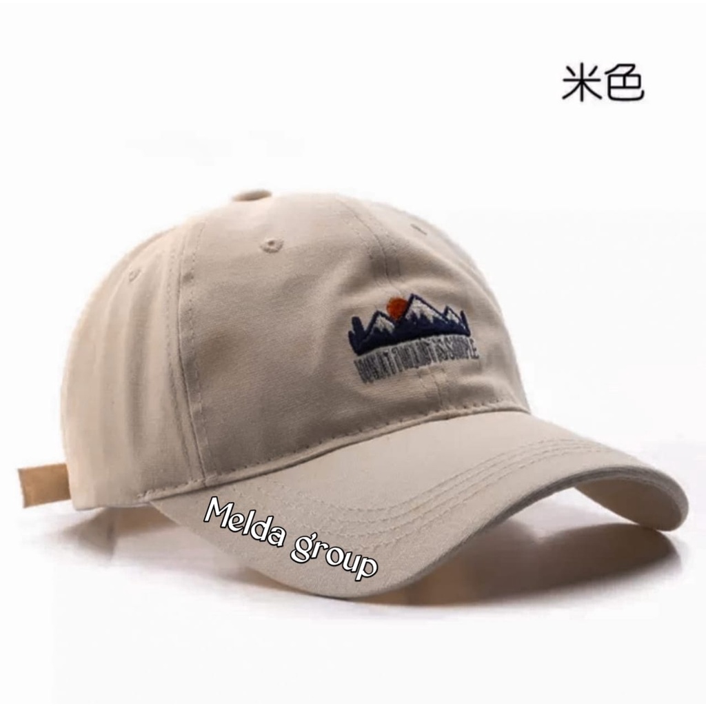 Topi Baseball Pria Wanita Dewasa Bordir Gunung Caps Distro Kekinian Bahan Lembut Tebal Real Pict Bisa Bayar di Tempat