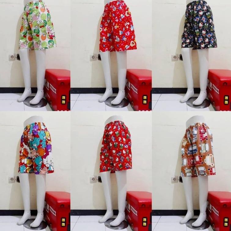 グ CELANA PENDEK WANITA PRIA DEWASA SANTAI RUMAHAN/KATOK KOLOR/KOLOR CEWEK/CELANA KATUN KARAKTER ゖ゚