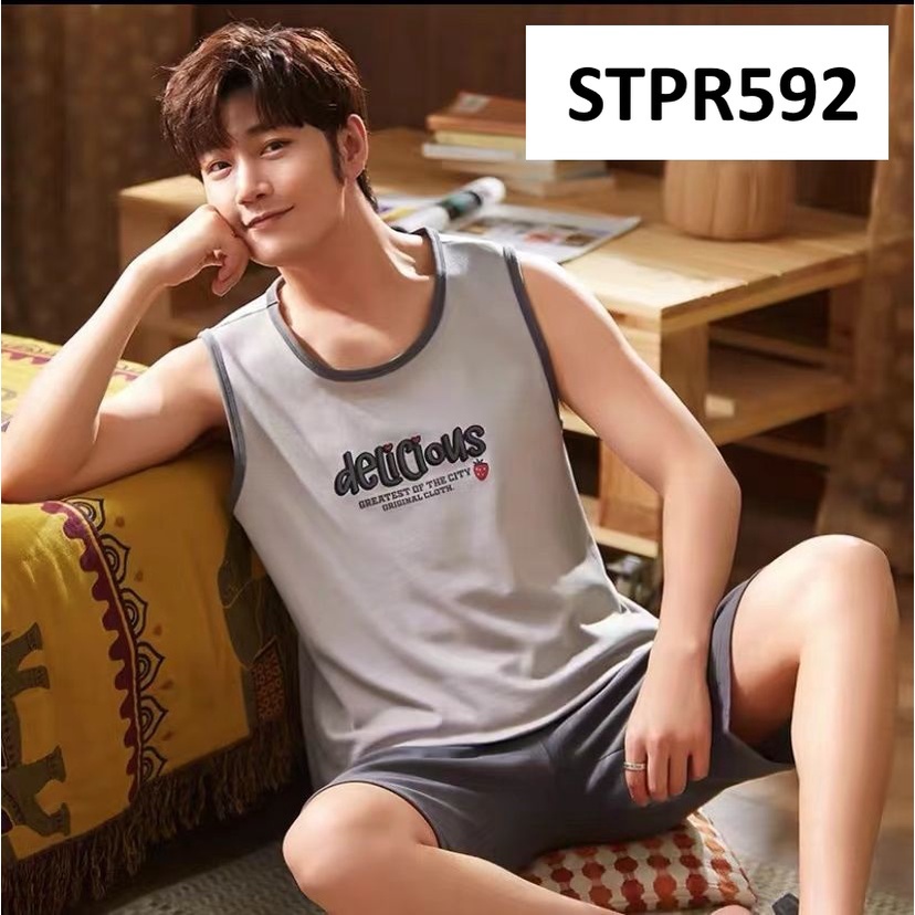 Baju Tidur Pria Tanktop Casual