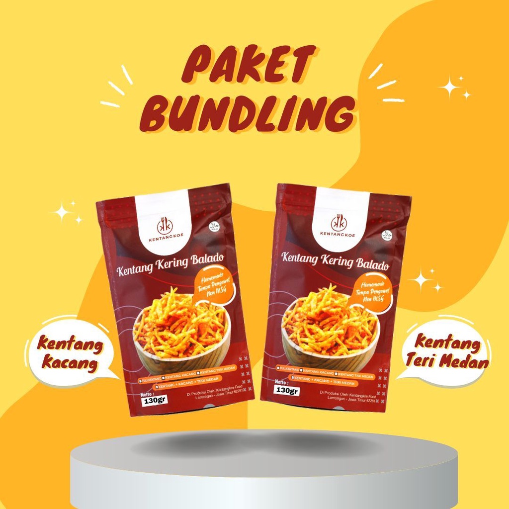 

KENTANGKOE - Kentang Kacang + Kentang Teri Medan (Paket bundling)