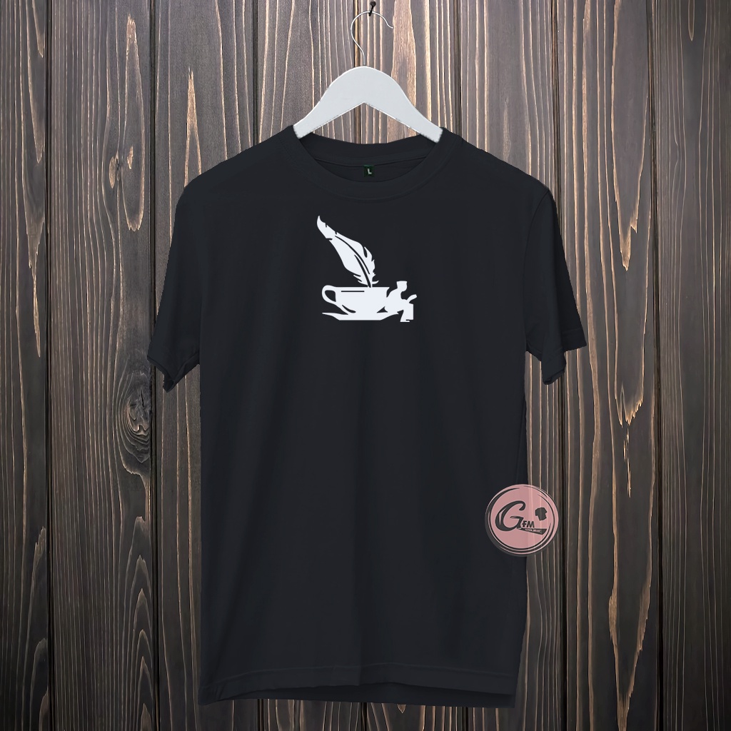 Kaos Distro Coffee gelas Cowok Cewek Katun Combed / Baju Kaos Pria Wanita Distro Lengan Pendek Dewas
