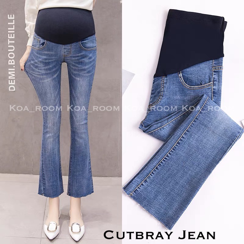 Maternity Cutbray Jeans ( Celana Hamil Jeans Cutbray )