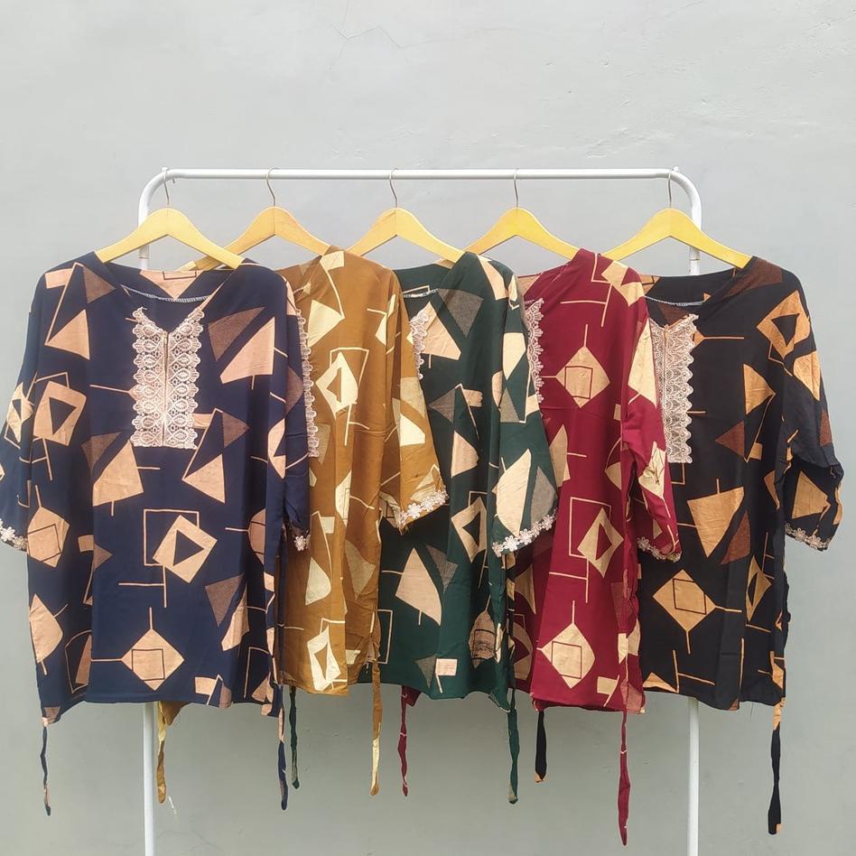 Griya CP JUMBOone set Setelan CP renda motif jumbo ld 130 rayon shantung busui {CGK.22De22т}