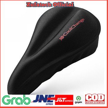 CoolChange Cover Jok Sepeda Silica Gel Cushion - 10001 - Black