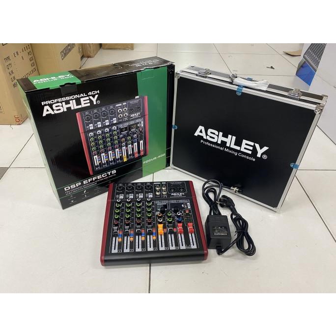 Mixer ashley 4 channel focus400/focus-400 plus box alumunium