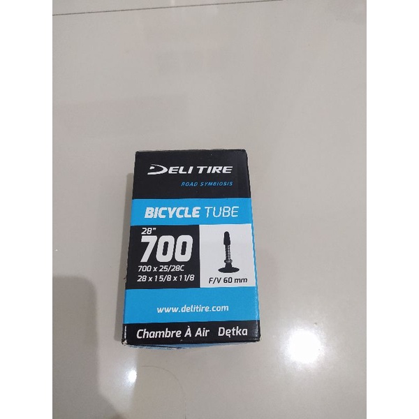 ban dalam sepeda roadbike 700 x 25c deli / ban dalam sepeda 700 x 28c