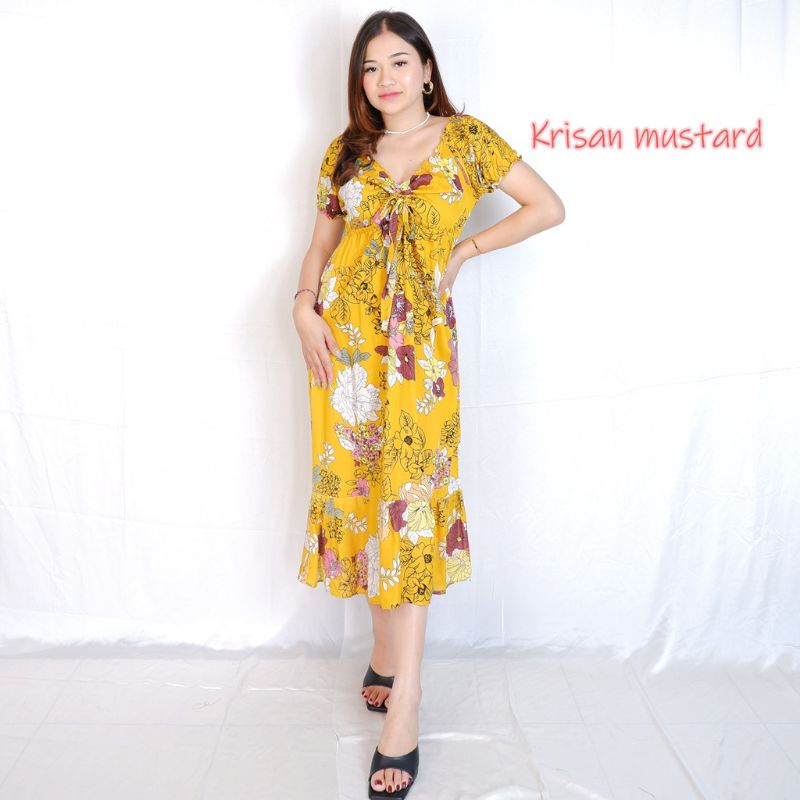 Daster Bali Cassandra Dress Kekinian Bunga