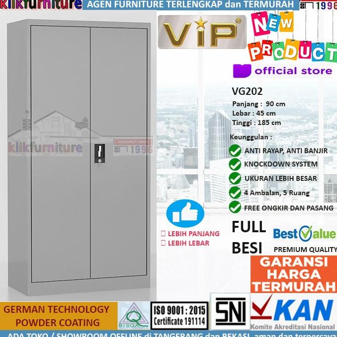 

Lemari Arsip Filing Cabinet Besi Pintu Besi Plat VG202