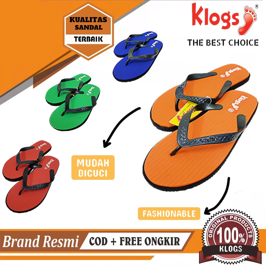 Sandal Jepit/ Sandal Japit/ Sandal Klogs Cowok KL-1220