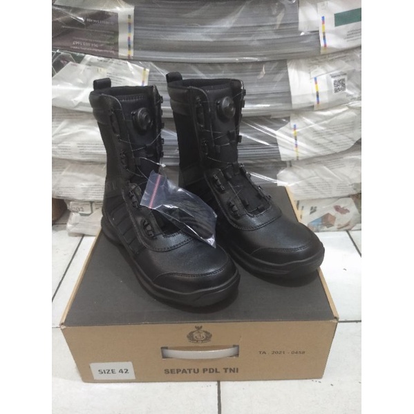 Sepatu PDL Tali Putar TNI AL Original