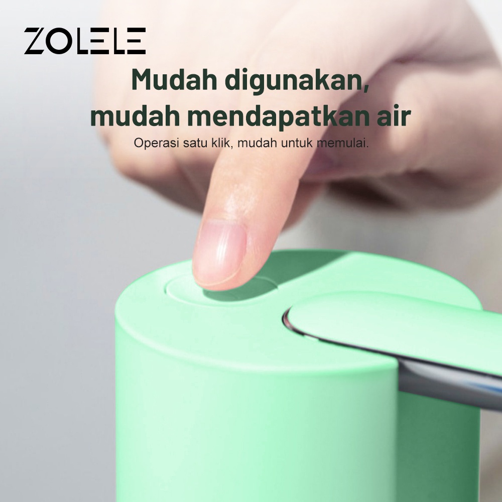 Xiaolang Water Pump, ZOLELE Dispenser Air Listrik, Pompa Air Galon Lipat, Dispenser Air Isi Ulang Nirkabel, Pompa Air Listrik Portabel