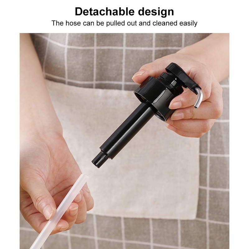 ღ 2Pcs Botol Sirup Nozzle Sirup Pompa Tekanan Sprayer Kopi Jus Botol Dispenser untuk Meremas Mesin Press Mulut aksesoris Dapur